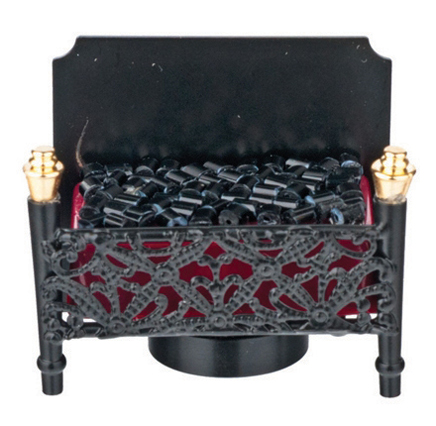 Dollhouse miniature FIREPLACE FIREBOX, LED